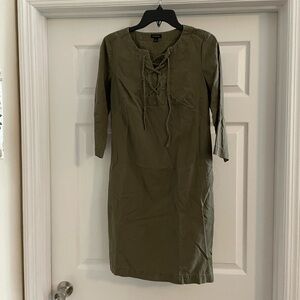 Talbots olive green size 4 dress